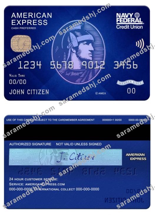 USA Navy Federal Union bank amex blue cash preferred